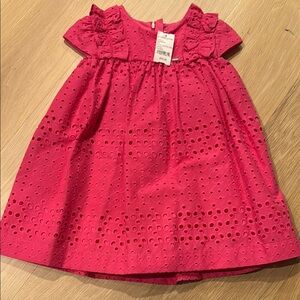 Pink Eyelet Kids Dress